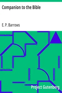 Companion to the Bible — E. P. (Elijah Porter) Barrows cover