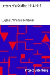 Letters of a Soldier, 1914-1915 — Eugène Emmanuel Lemercier cover