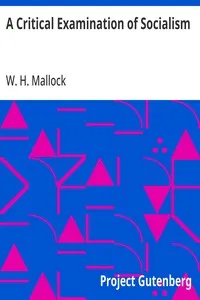 A Critical Examination of Socialism cover