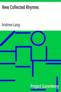 New Collected Rhymes — Andrew Lang cover