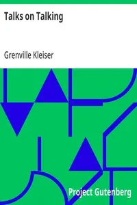 Talks on Talking — Grenville Kleiser cover