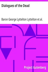 Dialogues of the Dead — George Lyttelton, Baron Lyttelton cover