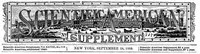 Scientific American Supplement, No. 717,  September  28, 1889 — Various cover