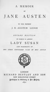 Memoir of Jane Austen — James Edward Austen-Leigh cover