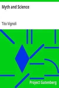 Myth and Science: An Essay — Tito Vignoli cover