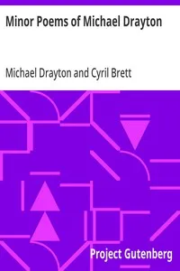 Minor Poems of Michael Drayton — Michael Drayton cover