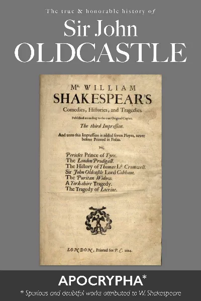 Sir John Oldcastle — Anonymous cover