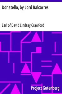 Donatello, by Lord Balcarres cover