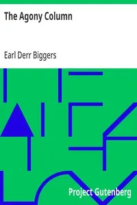 The Agony Column — Earl Derr Biggers cover