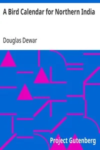 A Bird Calendar for Northern India — Douglas Dewar cover