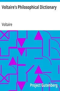 Voltaire's Philosophical Dictionary — Voltaire cover
