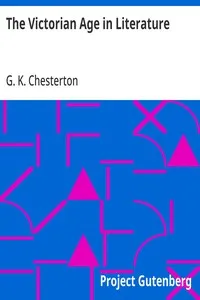 The Victorian Age in Literature — G. K. (Gilbert Keith) Chesterton cover