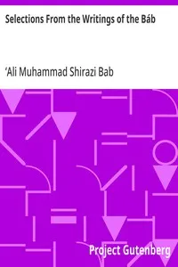 Selections From the Writings of the Báb cover