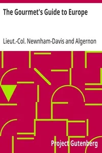 The Gourmet's Guide to Europe — Lieut.-Col. (Nathaniel) Newnham-Davis cover
