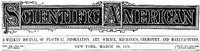 Scientific American, Volume 40, No. 13, March 29, 1879: A Weekly Journal of Practical Information, Art, Science,; Mechanics, Chemistry, and Manufactures — Various cover