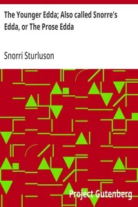 The Younger Edda; Also called Snorre's Edda, or The Prose Edda — Snorri Sturluson cover