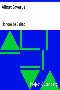 Albert Savarus — Honoré de Balzac cover