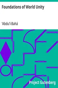 Foundations of World Unity cover