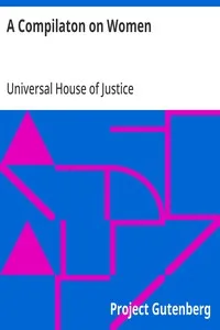 A Compilaton on Women — Universal House of Justice cover
