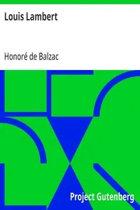 Louis Lambert — Honoré de Balzac cover