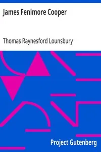 James Fenimore Cooper: American Men of Letters cover