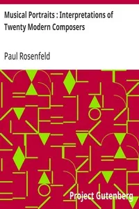 Musical Portraits : Interpretations of Twenty Modern Composers cover