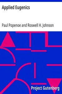 Applied Eugenics — Paul Popenoe cover