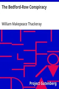 The Bedford-Row Conspiracy — William Makepeace Thackeray cover