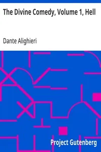 The Divine Comedy, Volume 1, Hell — Dante Alighieri cover