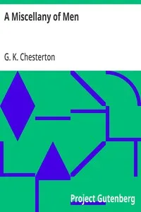 A Miscellany of Men — G. K. (Gilbert Keith) Chesterton cover