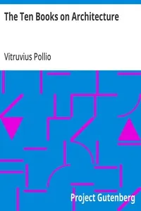 The Ten Books on Architecture — Vitruvius Pollio cover