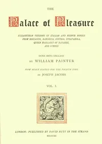 The Palace of Pleasure, Volume 1 — Anonymous cover