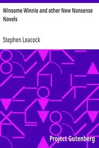 Winsome Winnie and other New Nonsense Novels — Stephen Leacock cover