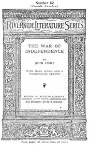 The War of Independence — John Fiske cover
