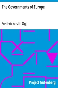 The Governments of Europe — Frederic Austin Ogg cover