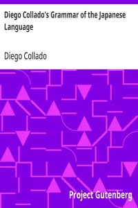 Diego Collado's Grammar of the Japanese Language — Diego Collado cover