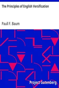 The Principles of English Versification — Paull F. (Paull Franklin) Baum cover
