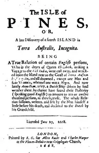 The Isle Of Pines (1668): and An Essay in Bibliography by Worthington Chauncey Ford — Henry Neville cover