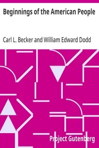 Beginnings of the American People — Carl L. (Carl Lotus) Becker cover
