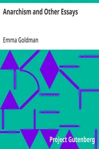 Anarchism and Other Essays — Emma Goldman cover