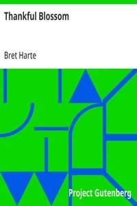 Thankful Blossom — Bret Harte cover