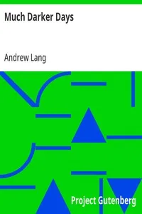 Much Darker Days — Andrew Lang cover
