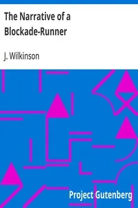 The Narrative of a Blockade-Runner — J. (John) Wilkinson cover
