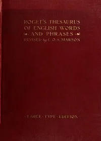 Roget's Thesaurus — Peter Mark Roget cover