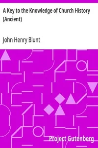 A Key to the Knowledge of Church History (Ancient) cover