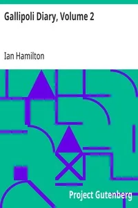 Gallipoli Diary, Volume 2 — Ian Hamilton cover