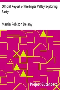 Official Report of the Niger Valley Exploring Party — Martin Robison Delany cover