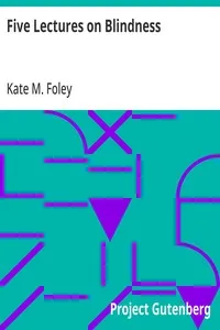Five Lectures on Blindness cover