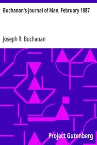 Buchanan's Journal of Man, February 1887: Volume 1, Number 1 — Anonymous cover