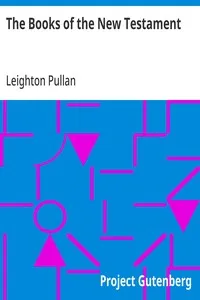 The Books of the New Testament — Leighton Pullan cover